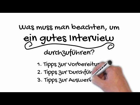 Video: Wie dankt man jemandem, der ein Interview arrangiert hat?