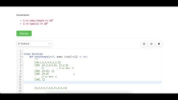 LeetCode 2289 steps to make array non decreasing