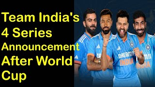 World Cup के बाद Team India की 4 Series Announce | Suryakumar | Rohit | Australia | Rinku | Africa