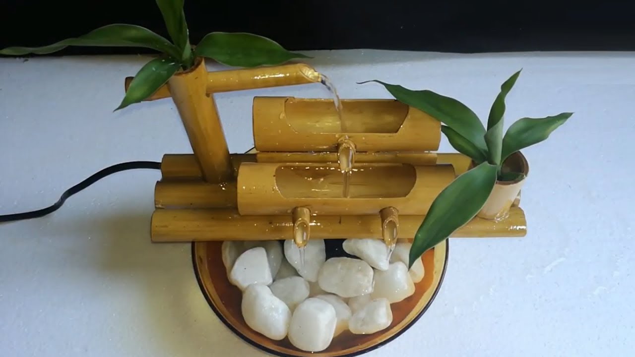 How to make Bamboo Water Fountain Creating Bamboo Fountain YouTube