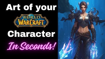 Create Commissioned Art of Your WoW Character in Seconds for Free