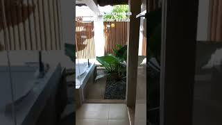 Eskaya Resort Villa Has A Mive Bathroom With An Outdoor Shower & Bathtub