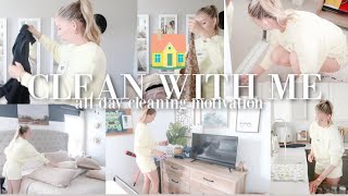CLEAN WITH ME | all day cleaning motivation
