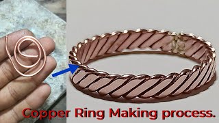 Copper Ring Making Finger Green. Copper Ring Making Video. AR Jewellery।