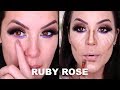 MAQUIAGEM USANDO PALETAS RUBY ROSE QUE NUNCA USEI #2