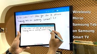 How to Wirelessly Screen Mirror Samsung Tab on Samsung Smart TV (No App) screenshot 4