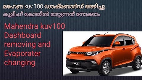 Mahendra kuv100 Dashboard removing and Evaporater changing