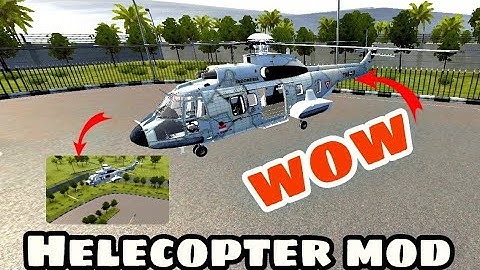 Bussid helicopter flying mod v3.6.1 || full mod review