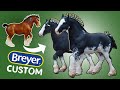 Custom breyer clydesdale pair