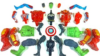 Assembling Marvel's Spider-Man vs Hulk Smash Batman Vs Hulk Buster Action Figures Toys