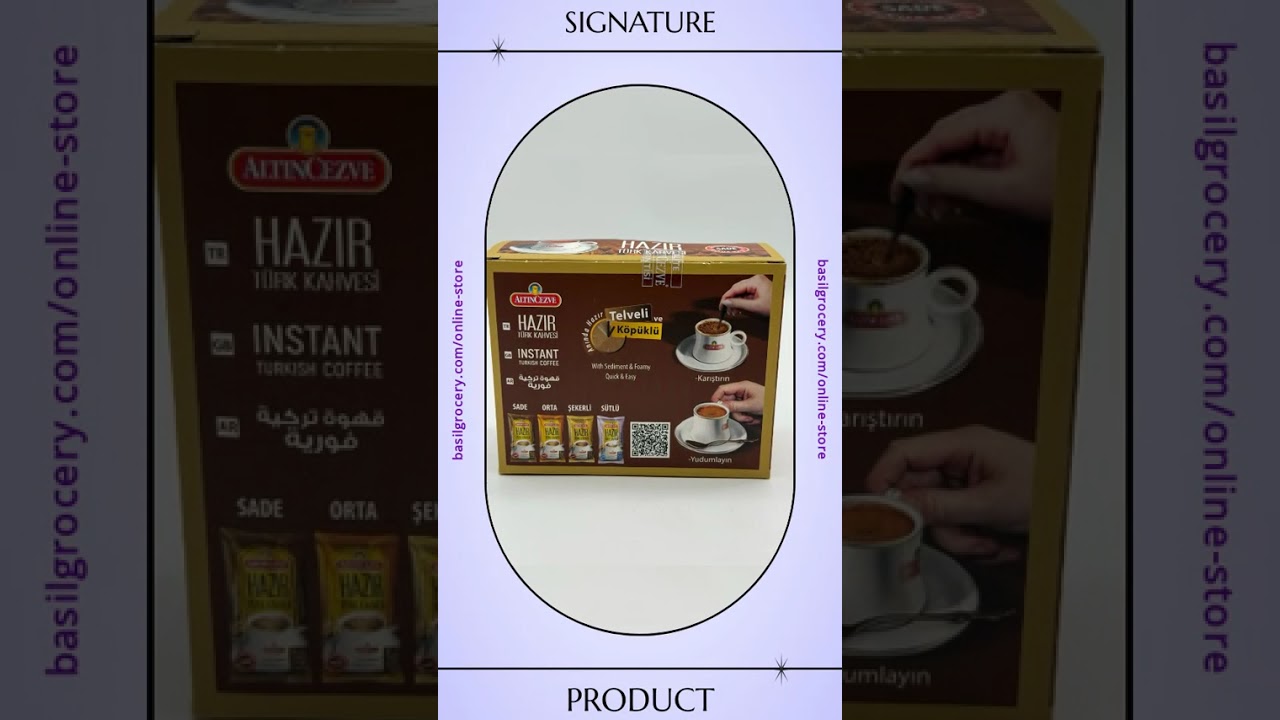 AltinCezve Ready to Drink Turkish Coffee sugarless 10 pcs
