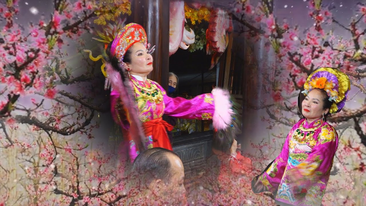 Thanh Đồng Nguyễn Thị Mỹ Lệ Loan Giá Tại Đền Đức Quan Hoàng Mười p2