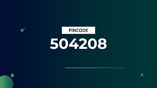 Pincode 504208 - Mancherial Bazar, Mancherial & More