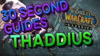 Thaddius - 30 Second Guides - Naxxramas