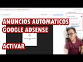 Activar y desactivar anuncios automáticos de Google Adsense