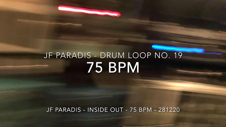 JF PARADIS - DRUM LOOP NO.19 - 75 BPM