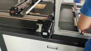 Semi-automatic book style box assembling machine: testing before shipment