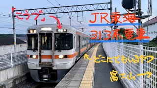 JR東海313系電車【御殿場線・岩波到着】