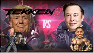 US Presidents play. Us presidents react to tekken 8 gameplay. With Liam Neeson and Elon Musk