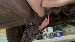 1992 Army Hummer oil change