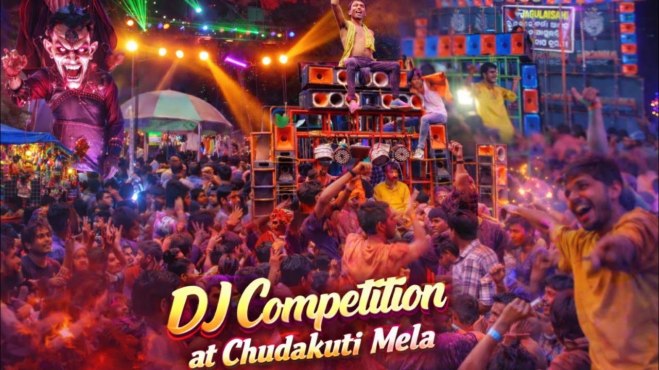 DJ compitition at Chudakuti mela.... 💀 କି sound ରେ ଭାଇ👌 #mela #djsarzen #power #kasanadj #vlog 