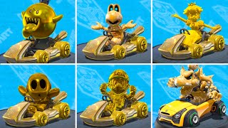 All GOLD Characters Unlocked in Mario Kart 8 DELUXE