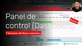 Panel de control, funciones del nuevo calendario de Beds24