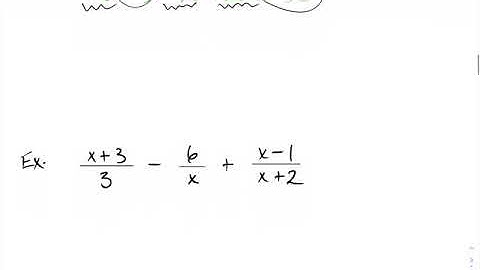 Unit 6 video 2 adding and subtracting rational expressions