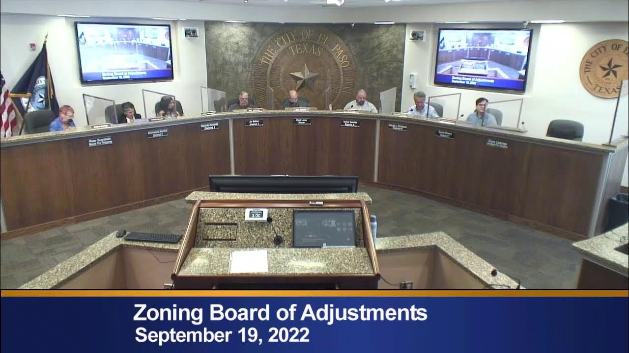 Zoning Board of Adjustments 91922 YouTube