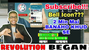 How To Make/Create Subscribe Bell Icon Intro/Animation For Your Youtube Video In Android Phone 🔥😀😍
