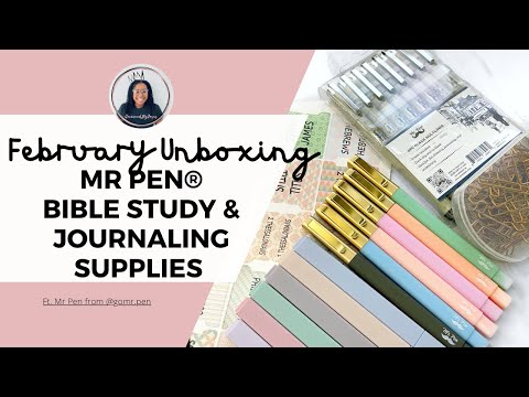 Unbox with Me, Mr Pen Bible Study Supplies