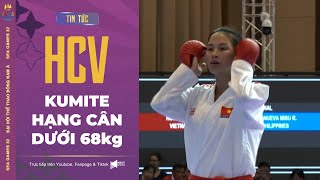 🥇 HCV Kumite dưới 68kg nữ bộ môn Karate | Đinh Thị Hương xuất sắc đánh bại võ sĩ Philippines