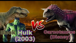 Buck Y Hulk 2003 Vs. Carnotaurus Disney Especial Improvisado 100 Suscriptores