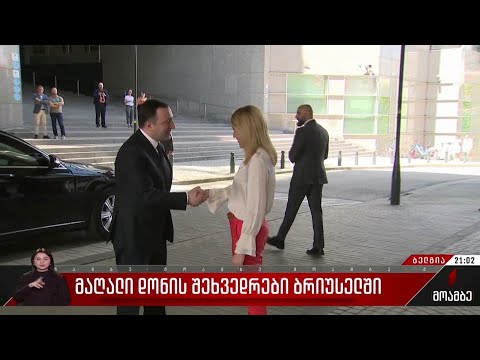 მაღალი დონის შეხვედრები ბრიუსელში