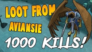 Runescape 2017  Loot From 1000 Aviansie  I Am A Noob