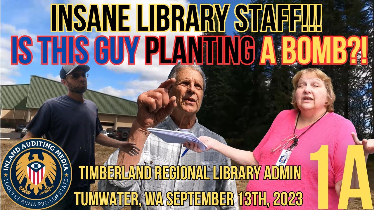INSANE LIBRARY STAFF!!! IS THIS GUY PLANTING A BOMB?! - YouTube