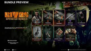 New Rivas Operator Bundle for Warzone, Cold War Multiplayer and Outbreak ZOmbies. Smuggler skin