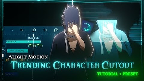 🔥TRENDING Character Cutout Tutorial (Like @fictic_editz) | Alight Motion Preset + FREE Download!