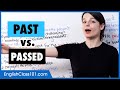 Past vs passed  learn english vocabulary