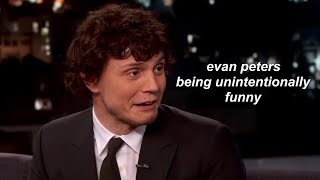 evan peters being unintentionally funny image