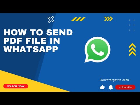 sida loo diro pdf file whatsappka ( how to send pdf file in whatsapp)