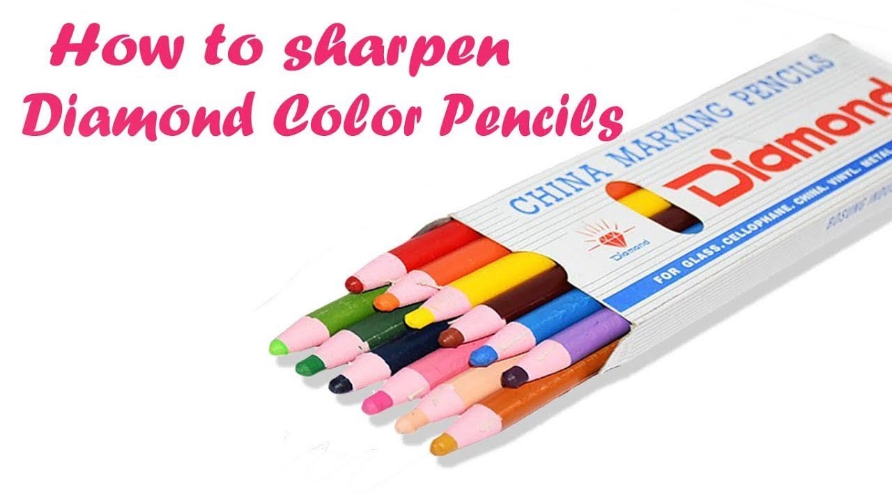 How to sharpen Diamond Color Pencils