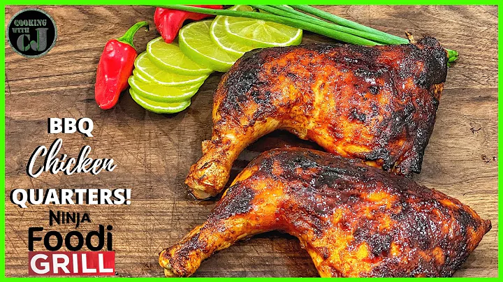 NINJA FOODI GRILL BBQ CHICKEN QUARTERS!  | Ninja Foodi Grill Recipes!
