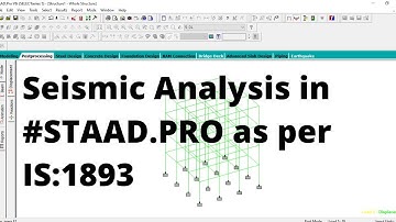 Seismic analysis | STAAD.Pro ||By- Akash Pandey||