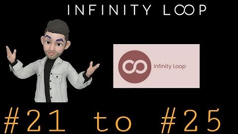 INFINITY LOOP, Level-21,22,23,24,25 Solutions
