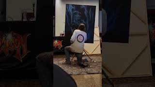 Dave Santia Live Speed Painting #1 at Astronomicon 7 - Livonia, MI
