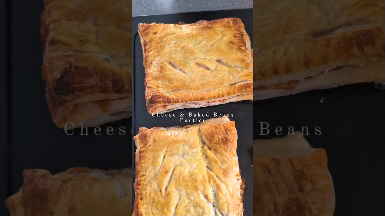 CHEESE & BAKED BEANS PASTIES  #vegetarianrecipes #foodtok #easyrecipes