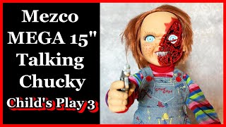 SF・ファンタジー・ホラー MEZCO CHILD'S PLAY 3 PIZZA FACE CHUCKY Childs Play 3 MDS Designer Series Pizza Face Chucky 15 Mega