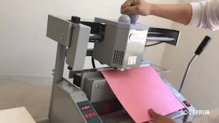 A3 desktop perfect binder operating video,SPB-DA3 manual glue binding machine screenshot 5