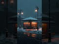 Foggy Snowy Night Café ☕ Soft Piano Ambience for Relax & Sleep #cozynights #snow #music #sleepmusic